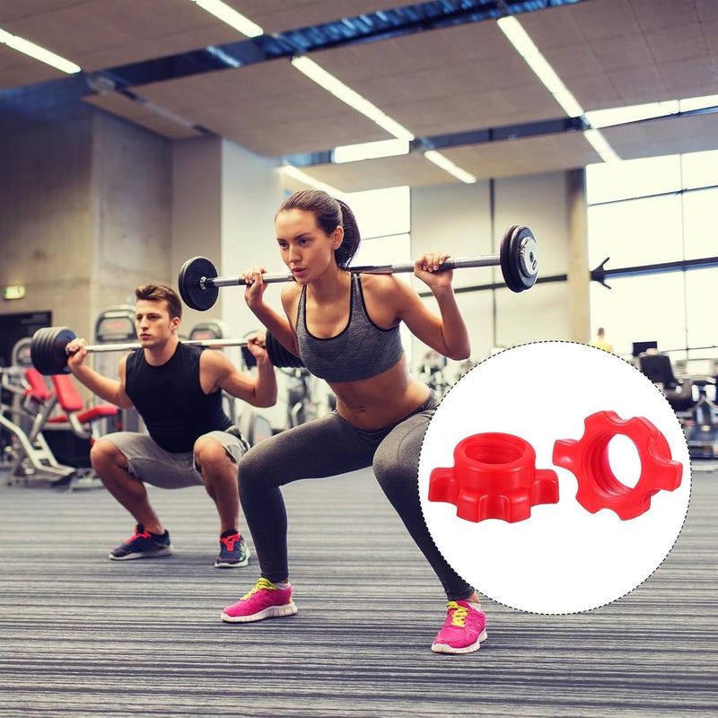 uxcell Dumbbell Bar Nut Barbell Screw, Spin-Lock Collars Screw Hex Fixing Nuts for Weight Training Fitness Exercise - Image 5